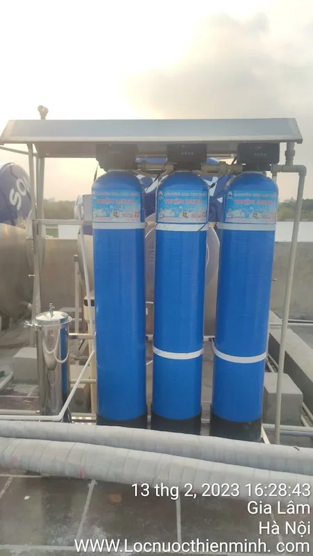 Hệ lọc xử lý nước giếng khoan 1500l/h