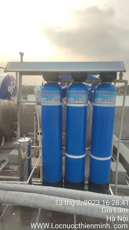 Hệ lọc xử lý nước giếng khoan 1500l/h